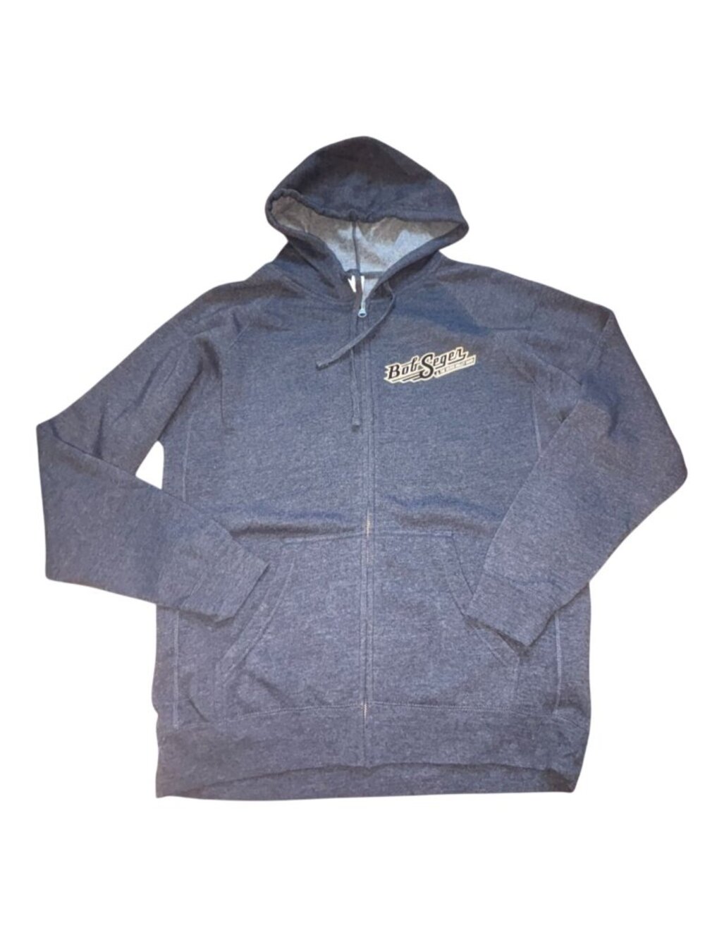 Bob Segar & The Silver Bullet Band Tour Zip Up Hoodie-Adult L-GUC